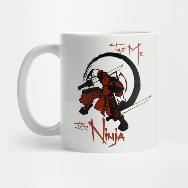 Trust me im Ninja Shirt I Cool Shuriken Sword Japanese Art by FunnyphskStore
